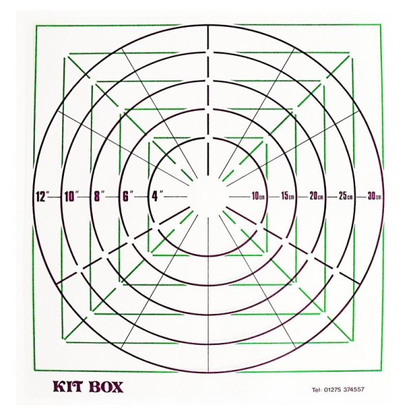 Cake Top Marking Template